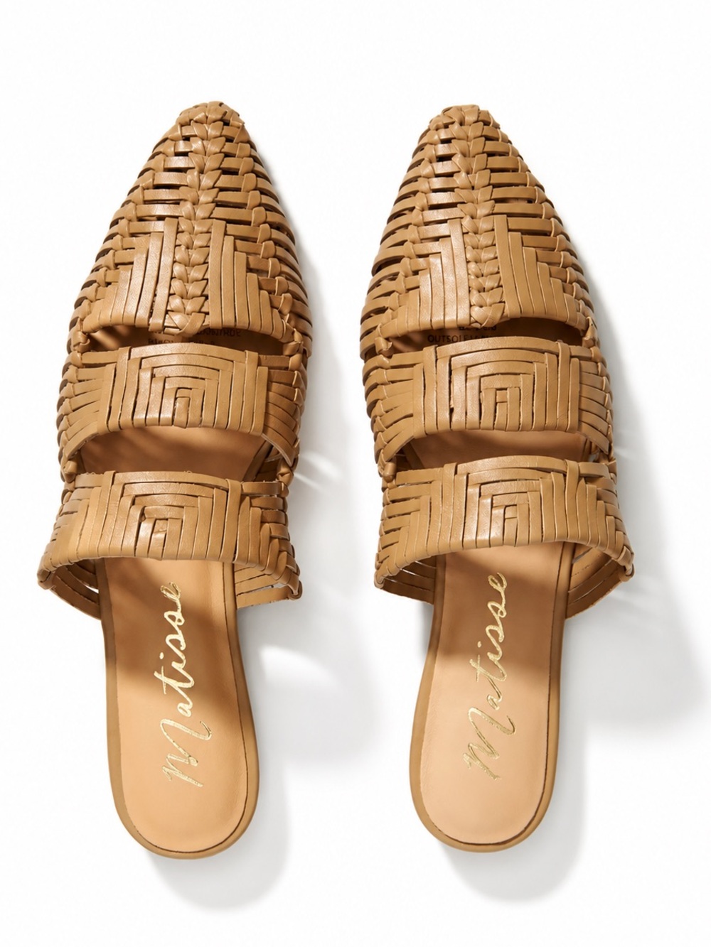 Matisse East End Woven Leather Pointed Toe Mules Size 8 BNWOT